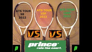 Prince ATS Tour 98 vs Prince ATS Textreme Tour 100 vs Prince ATS Tour 100P Tennis Demo Review [upl. by Wyler]