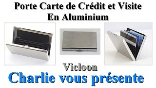 Porte Carte de Crédit et Visite en Aluminium [upl. by Eiznekcm]