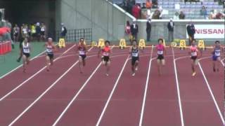 Track and field M100m 準決勝 1組 JrOlympics陸上20111029 [upl. by Alliw]