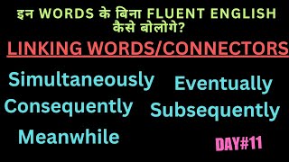 Linking wordsconnectorslearn phrasesvocabularyfor spoken English [upl. by Ailel]