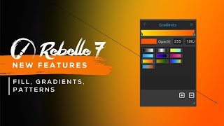 Rebelle 7 New Features Fill amp Gradient Tool [upl. by Eugirne28]