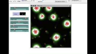 Slime Mold Netlogo simulation video [upl. by Nosaes]