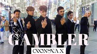 KPOP IN PUBLIC RUSSIA MONSTA X 몬스타 엑스  GAMBLER ONE TAKE KpopCheonan [upl. by Linnell]