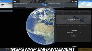 Msfs2020 map enhancement mise à jour map Bing [upl. by Ynffit]