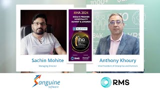 INTERVIEW OF SANGUINES MD WITH VP OF RMS CLOUD INDIAS PREMIER HOSPITALITY SUMMIT amp AWARDS [upl. by Legnalos]