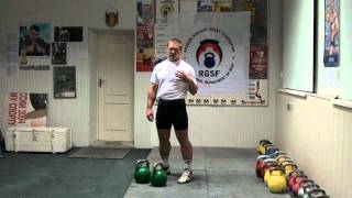 Jerk part 2  First Dip  RGSI kettlebell workout [upl. by Anuahsal]