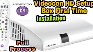 Videocon HD Setup Box First Time installation [upl. by Aij918]