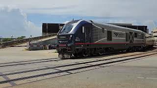 Amtrak IDTX 4622 SC44 leading Hiawatha 336 at N Plankinton Ave Milwaukee WI amtrak [upl. by Zak]