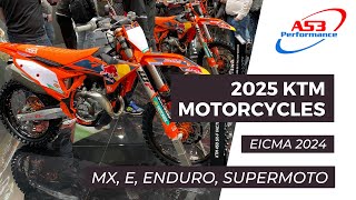 2025 KTM MOTORCYCLES AT EICMA 2024 feat KTM Motocross Enduro Freeride ADV amp Supermoto bikes [upl. by Elder]