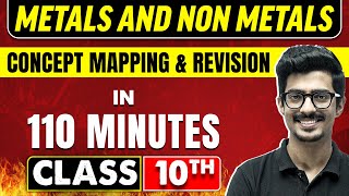 METALS AND NON METALS in 110 Minutes  Science Chapter 3  Class 10th CBSE Board [upl. by Karlise]