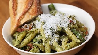 Pesto Asparagus amp SunDried Tomato Pasta [upl. by Waltner695]