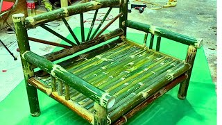 Bamboo Craft Crafting a Beautiful Bamboo Chair  Step by Step DIY Guide [upl. by Cavanagh248]