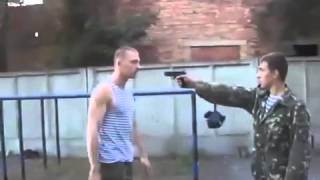 Russian martial artist actually DODGES a bullet [upl. by Ellehsad]