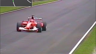 SCHUMACHER ENTIRE LAP ENGINE SOUND Monza 2002 Ferrari F1 30 V10 Video revised better quality [upl. by Ahsienaj]