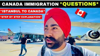 Canada’s Immigration Questions 2024 🇨🇦 Istanbul to Canada Flight ✈️ [upl. by Harvison]