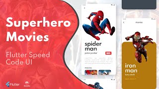 Superhero Movies App  Flutter Speed Code UI [upl. by Zebulon]