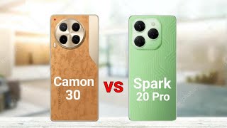 Tecno Camon 30 vs Tecno Spark 20 Pro [upl. by Absa]