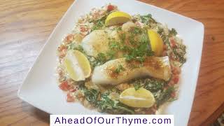 Creamy Oven Baked Cod Florentine Style  An AMAZING Cod Recipe [upl. by Dionne261]