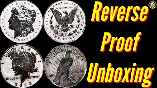 Unboxing the Morgan and Peace Dollar Reverse Proof Coins [upl. by Tsenrae869]