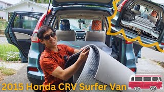 Ep13  Rhonda the Honda CRV Hotel Surf Camper 100 Conversion Tour [upl. by Nongim]