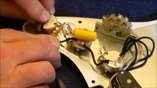 Fender Stratocaster Texas Special pickguard build and install [upl. by Deehsar]