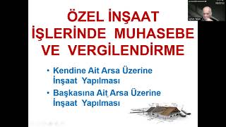 DERS8 İNŞAAT MUHASEBESİ UYGULAMALARI [upl. by Dorotea]