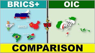 BRICS vs OIC Comparison  OIC vs BRICS Military Comparison [upl. by Ojimmas]