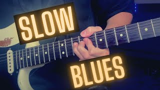 Slow Blues Guitar Backing Track  A Minor [upl. by Cantlon844]