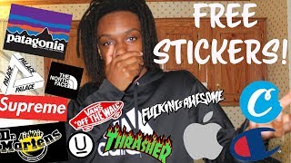 HOW TO GET FREE STICKERSFROM POPULAR BRANDS [upl. by Plotkin]