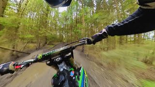 ENDURO practice at PARKWOOD OFFROAD the forest takes no prisoners [upl. by Ahsyia]