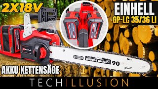 🔥BRUTALE LEISTUNG Einhell Akku Kettensäge GPLC 3635 Li im Test😱GPLC 3635 Li  Review amp Test [upl. by Etteloiv]