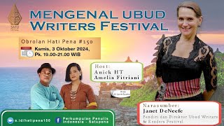 OBROLAN HATIPENA 150 MENGENAL UBUD WRITERS FESTIVAL [upl. by Arim]