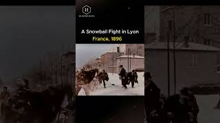 quotTimeless Joy A Snowball Fight in Lyon France 1896quot [upl. by Petras]