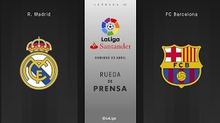 Rueda de prensa del R Madrid  FC Barcelona [upl. by Winnie]