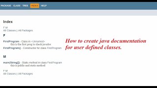 Documentation comments  usage of Javadoc  creating java doc html page  Identifiers [upl. by Frankhouse]