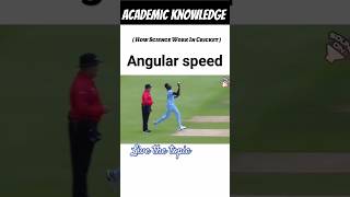 Angular speed in cricket Physics science physics creative cricket bowling physicswallah study [upl. by Eelyrag]