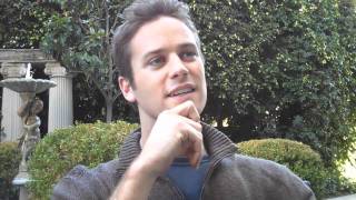 Armie Hammer Interview THE SOCIAL NETWORK Fincher Sorkin Winklevoss Part 1 [upl. by Hussar]