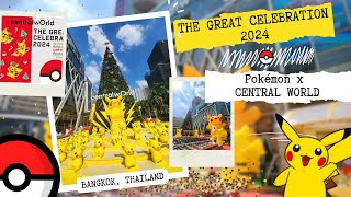 POKÉMON TAKES OVER CENTRALWORLD  The Great Celebration 2024  Bangkok Thailand [upl. by Airehc]