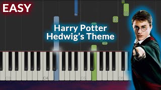 Harry Potter  Hedwigs Theme EASY Piano Tutorial [upl. by Moth431]