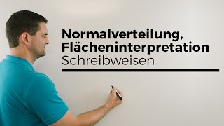 Normalverteilung Flächeninterpretation Schreibweisen Teil 2 Mathe by Daniel Jung [upl. by Idnor]