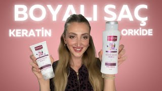 Boyalı Saç Rengini Nasıl Koruruz Silikon Sülfat Paraben YOK Mousson Orchid amp Keratin🌺 [upl. by Donetta]