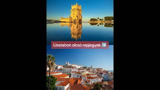 lissabon olcsoutazas travel repülővel utazásitippek utazás [upl. by Elbertine]