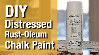 DIY Distressed RustOleum Spray Chalk Paint [upl. by Asen]