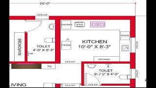 260 x 253 SMALL HOUSE DESIGN260quotx 253 GHAR KA NAKSHA 657 SQFT HOUSE PLANWEST FACE PLAN [upl. by Deeas510]