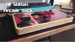 DIY Arcade Stick  Hitbox  All button fightstick  Tekken 7  Part 1 [upl. by Olenolin]