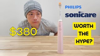 MOST EXPENSIVE TOOTHBRUSH Sonicare Prestige 9900  Is It Worth It [upl. by Vaden]