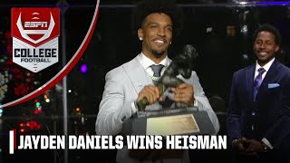 Jayden Daniels named winner for the 2023 Heisman Trophy  ESPN College Football [upl. by Gruver]