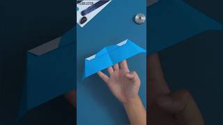 how to make world best glider plane shorts youtubeshorts origami flyingpapers [upl. by Coplin]