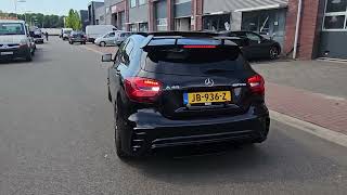 MERCEDES W176 A45 AMG EXHAUST SOUND SYSTEM SPORTUITLAAT UITLAAT wwwmaxiperformancenl [upl. by Luke]