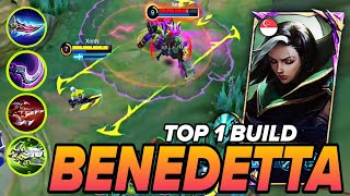 Benedetta EXP Lane Build amp Emblem Guide 2024  Mobile Legends Gameplay [upl. by Ennayar929]